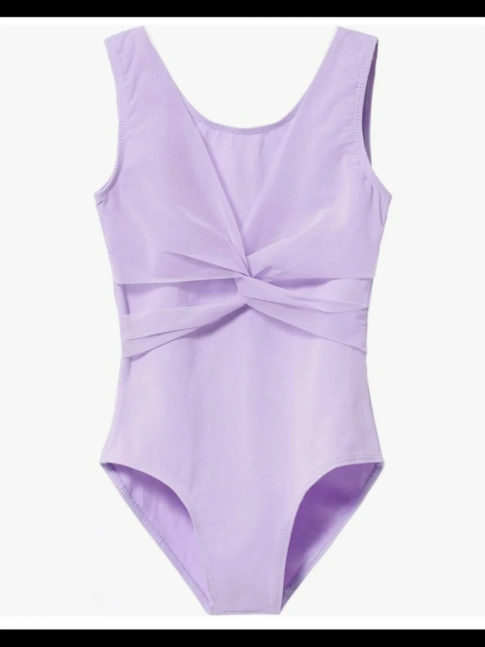 Lilac Twist-Front Leotard Girls 6